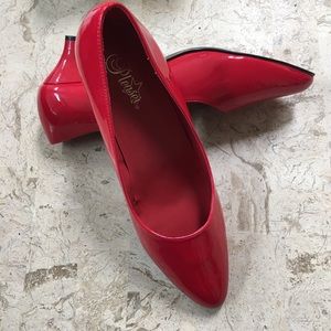 Faux Patent Leather Slip On Pump FAB-420 Pleaser